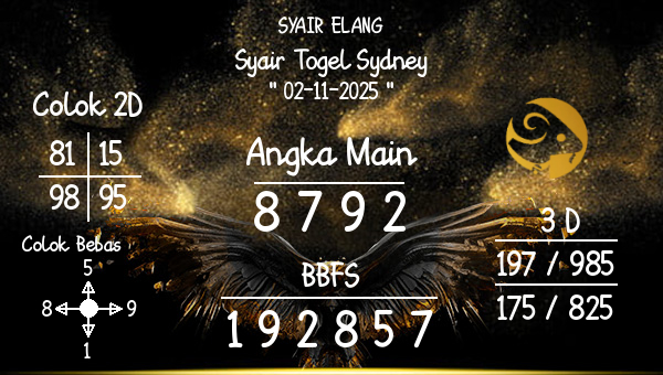 SYAIR ELANG - Syair Togel Sydney