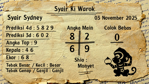 Syair Ki Warok - Syair Sydney
