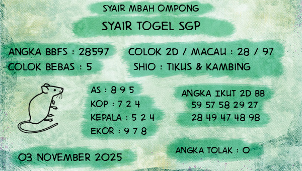 Syair Mbah Ompong - Syair Togel SGP