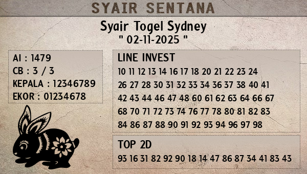  - Syair Togel Sydney